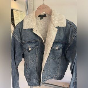 Denim Shearling-Lined Jacket